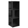 vidaXL Armoire d'angle Gris brillant 33x33x100 cm Bois d&rsquo;ing&eacute;nierie