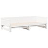 vidaXL Lit Pull-out de Jour Blanc 203,5 x 184 x 56,5 cm