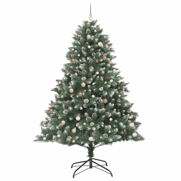 vidaXL Sapin de No&euml;l artificiel Vert 240 cm PVC, plastique et acier