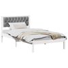 vidaXL Cadre de lit Gris clair 100 x 200 cm Pin massif