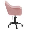vidaXL Chaise pivotante de salle &agrave; manger Rose Velours