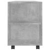 vidaXL Meuble TV gris béton 102x34,5x43 cm bois d'ingénierie