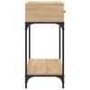 vidaXL Table console ch&ecirc;ne sonoma 100x34,5x75 cm bois d'ing&eacute;nierie