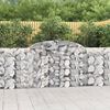 vidaXL Paniers &agrave; gabions arqu&eacute;s 5 pcs 300x30x100/120 cm fer galvanis&eacute;