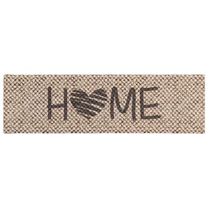 vidaXL Tapis de Cuisine Maison beige 150 x 45 cm 100% Polyamide
