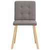 vidaXL Chaises à manger lot de 2 taupe tissu