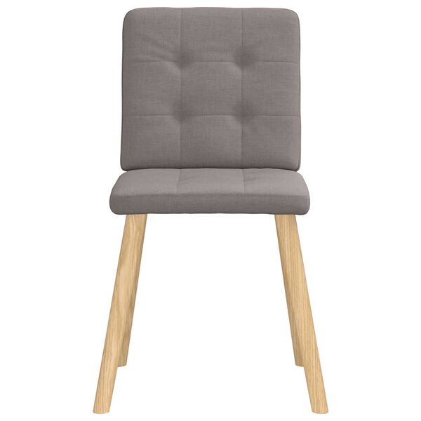 vidaXL Chaises à manger lot de 2 taupe tissu