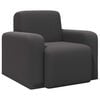 vidaXL Fauteuil Gris fonc&eacute; Boucl&eacute;