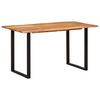 vidaXL Table de salle &agrave; manger 140x70x76 cm Bois d'acacia solide