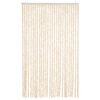 vidaXL Rideau anti-mouches beige et blanc 118x220 cm chenille