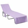 vidaXL Serviettes de Transat 2 pcs Violet 210 x 75 cm