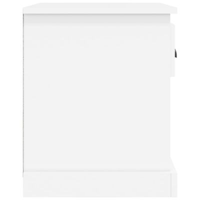 vidaXL Table de chevet blanc 39x39x47,5 cm bois d’ingénierie