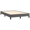 vidaXL Sommier &agrave; lattes de lit matelas LED gris 120x190 cm similicuir