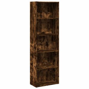 vidaXL Biblioth&egrave;que ch&ecirc;ne fum&eacute; 60x30x189 cm bois d'ing&eacute;nierie