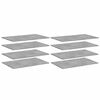 vidaXL Panneaux de biblioth&egrave;que 8 pcs gris b&eacute;ton bois d&rsquo;ing&eacute;nierie