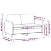 vidaXL Canap&eacute; &agrave; 2 places Marron 120 cm Tissu