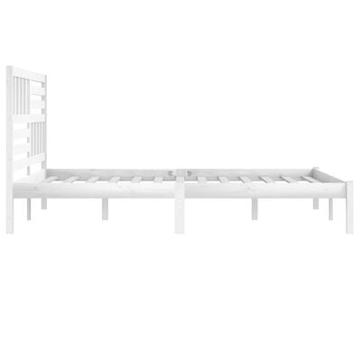 vidaXL Cadre de lit sans matelas blanc bois massif de pin 200x200 cm