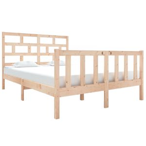 vidaXL Cadre de lit sans matelas bois de pin massif