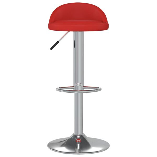 vidaXL Tabourets de bar lot de 2 rouge bordeaux similicuir