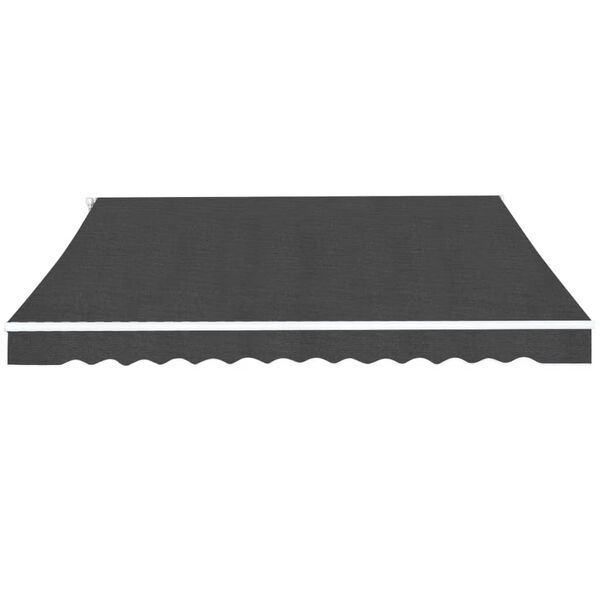 vidaXL Auvent pliable manuel 500 cm Anthracite
