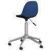vidaXL Chaises pivotantes &agrave; manger lot de 4 bleu tissu