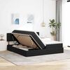 vidaXL Lit de Rangement avec matelas avec stockage Noir 100 x 200 cm