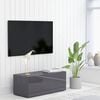 vidaXL Meuble TV Gris brillant 80x34x30 cm Bois d'ing&eacute;nierie