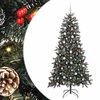 vidaXL Sapin de No&euml;l artificiel Vert 210 cm PVC, plastique et acier