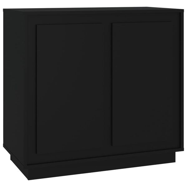 vidaXL Buffet noir 80x34x75 cm bois d'ing&eacute;nierie