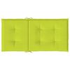 vidaXL Coussins de chaise de jardin &agrave; dossier bas lot de 4 vert vif