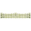 vidaXL Portillons de jardin 2 pcs Pin imprégné 150x60 cm