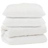 vidaXL Couette avec oreiller 3 pcs Blanc Microfibre