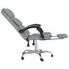 vidaXL Fauteuil inclinable de bureau Gris clair Tissu