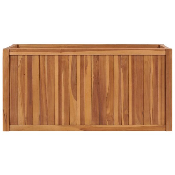 vidaXL Lit sur&eacute;lev&eacute; 100x50x50 cm Bois de teck solide