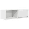 vidaXL Meuble TV blanc 80x31x25,5 cm bois d'ing&eacute;nierie