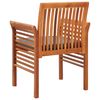 vidaXL Chaises &agrave; manger de jardin et coussins lot de 3 acacia massif