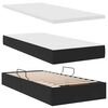 vidaXL Lit de Rangement avec matelas avec stockage Noir 100 x 200 cm