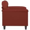 vidaXL Fauteuil Rouge bordeaux 60 cm Similicuir