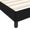 vidaXL Lit &agrave; ressorts avec matelas Noir 100 x 200 cm tissu