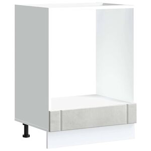vidaXL Armoire de four Lucca gris b&eacute;ton bois ing&eacute;nierie
