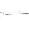 vidaXL Auvent r&eacute;tractable Blanc 450 x 300 x 165 cm Polyester et m&eacute;tal