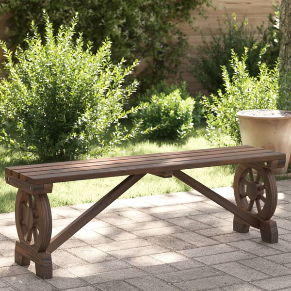 vidaXL Banc de jardin 115 cm bois de sapin massif