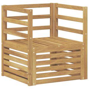 vidaXL Canap&eacute; d&rsquo;ext&eacute;rieur Bois d'Acacia Massif Blanc