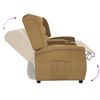 vidaXL Fauteuil inclinable avec porte-gobelet 4 places Taupe