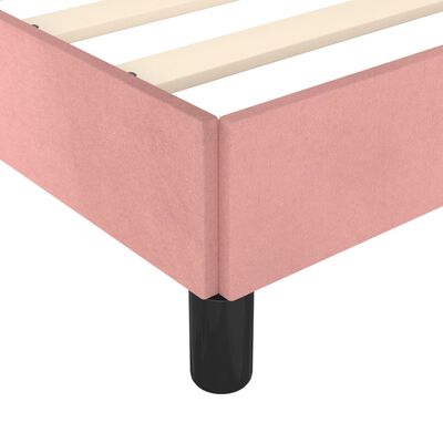 vidaXL Cadre de lit sans matelas rose 100x200 cm velours