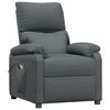 vidaXL Fauteuil de massage inclinable Gris fonc&eacute; Tissu