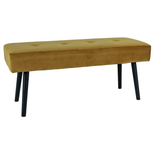 House Nordic Banc Lyla 35x100x44 cm Jaune moutarde