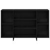 vidaXL Buffet Ch&ecirc;ne noir 120 x 30 x 75 cm Bois d'ing&eacute;nierie
