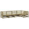 vidaXL Salon de jardin 5 pcs bois de pin impr&eacute;gn&eacute;