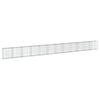 vidaXL Panier gabion avec couvercle 1200x50x100 cm fer galvanis&eacute;